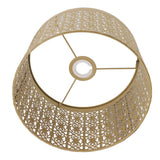 Lamp Shade Hollow Out Metal E27 E14 Clip On Easy Installation Durable Lamp Cover for Table Bedroom Living Room Home Yellow