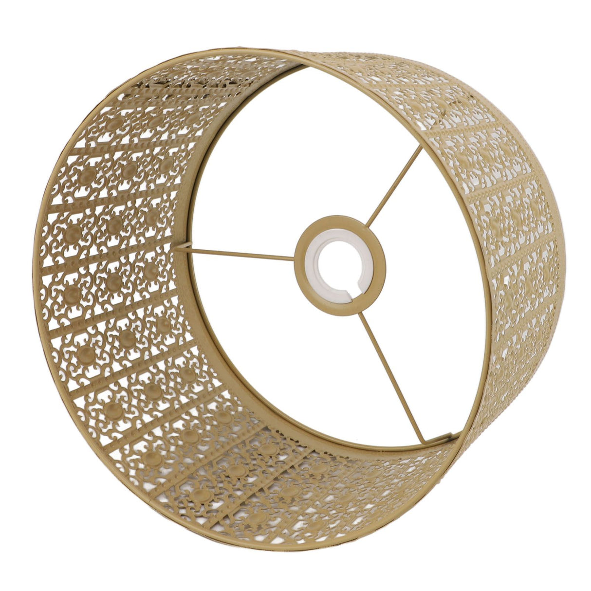 Lamp Shade Hollow Out Metal E27 E14 Clip On Easy Installation Durable Lamp Cover for Table Bedroom Living Room Home Yellow