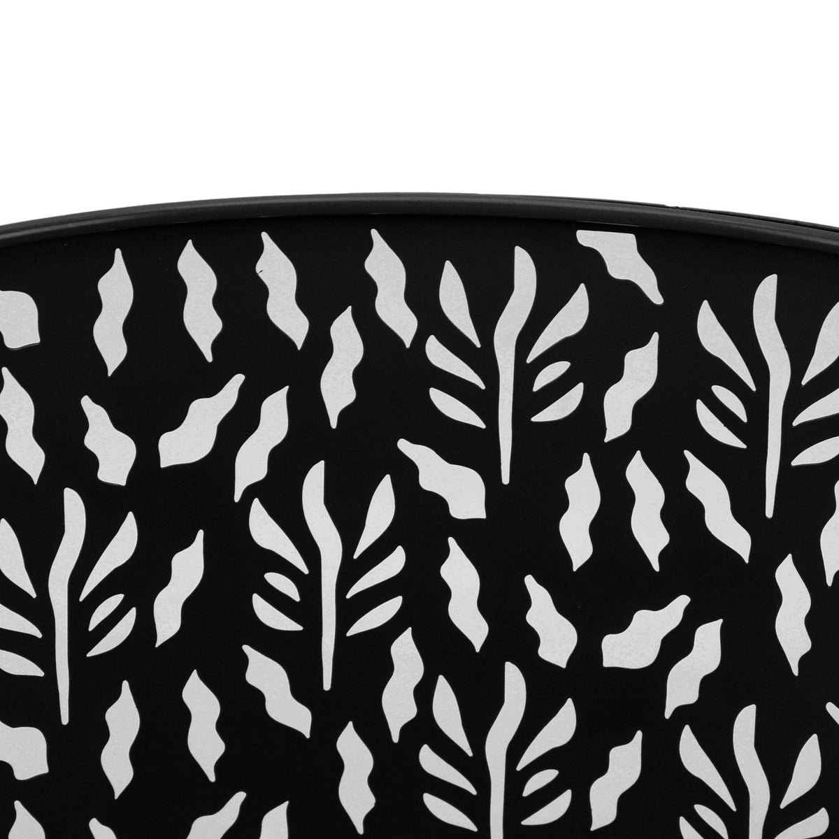 Metal Lamp Shades Hollow Carved Lampshade Modern Style Hollow Lampshade Compatible with E27 E14 Lamp Holder Water Grass Leaf Black