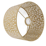 Metal Lamp Shades Hollow Carved Lampshade Modern Style Hollow Lampshade Compatible with E27 E14 Lamp Holder Water Grass Leaf Yellow