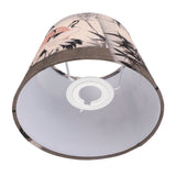 Chinese Style Lamp Shade Cloth E27 E14 Red Crowned Crane Decorative Drum Lamp Shade for Table Floor Lamp Hanging Light