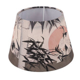 Chinese Style Lamp Shade Cloth E27 E14 Red Crowned Crane Decorative Drum Lamp Shade for Table Floor Lamp Hanging Light