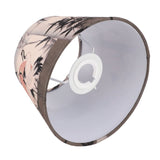 Chinese Style Lamp Shade Cloth E27 E14 Red Crowned Crane Decorative Drum Lamp Shade for Table Floor Lamp Hanging Light