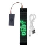 LED Matrix Panel Green Programmable Flexible Scrolling LED Sign for Store Car Bar Hotel - Close-Up Angle