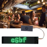 LED Matrix Panel Green Programmable Flexible Scrolling LED Sign for Store Car Bar Hotel - Extra Image