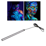 LED Black Light Bar USB Multifunctional Black Light Strip Tube UV Blacklight Strip Light for Party Bedroom 5V - Extra Image