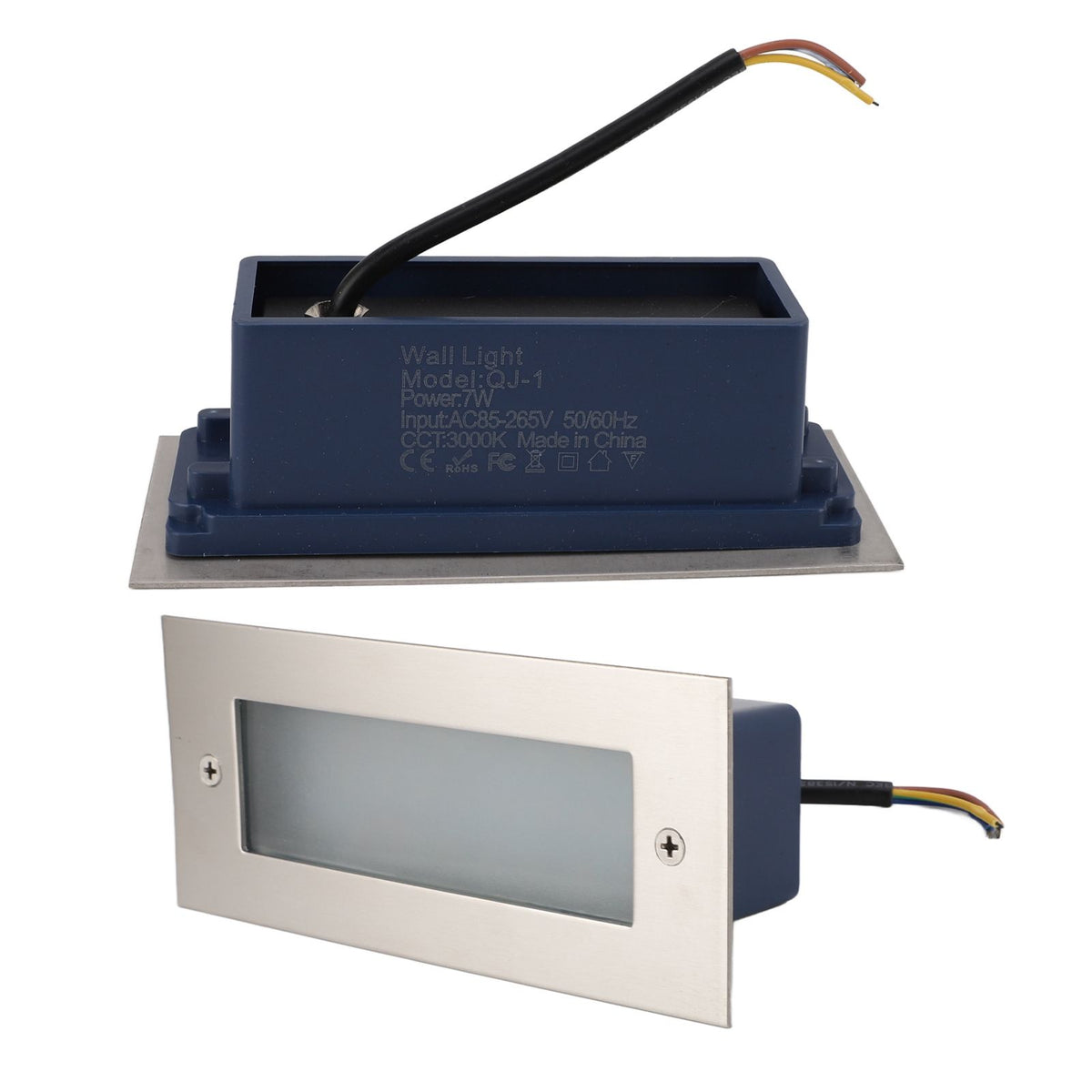 LED Step Light Indoor Outdoor Aluminum Alloy Waterproof Embedded Stair Wall Light 85 to 265V
