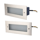 LED Step Light Indoor Outdoor Aluminum Alloy Waterproof Embedded Stair Wall Light 85 to 265V - Low Angle