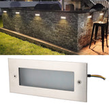 LED Step Light Indoor Outdoor Aluminum Alloy Waterproof Embedded Stair Wall Light 85 to 265V - Extra Image