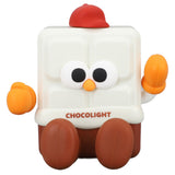 Chocolate Night Light for Kids 30min Timing Baby Silicone LED Night Lamp Rechargeable Kids Night Light Phone Holder Function - Top-Down View