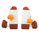 Chocolate Night Light for Kids 30min Timing Baby Silicone LED Night Lamp Rechargeable Kids Night Light Phone Holder Function - Low Angle