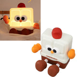 Chocolate Night Light for Kids 30min Timing Baby Silicone LED Night Lamp Rechargeable Kids Night Light Phone Holder Function