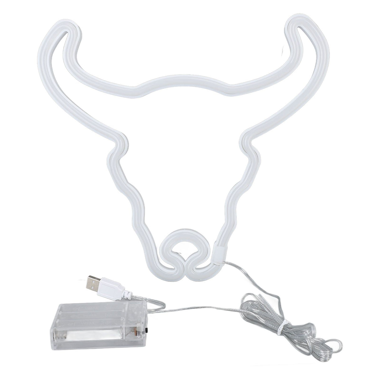 Cow Neon Light Decorative Animal Neon Night Light Hanging LED Neon Sign for Wedding Party Bedroom Bar