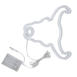 Cow Neon Light Decorative Animal Neon Night Light Hanging LED Neon Sign for Wedding Party Bedroom Bar