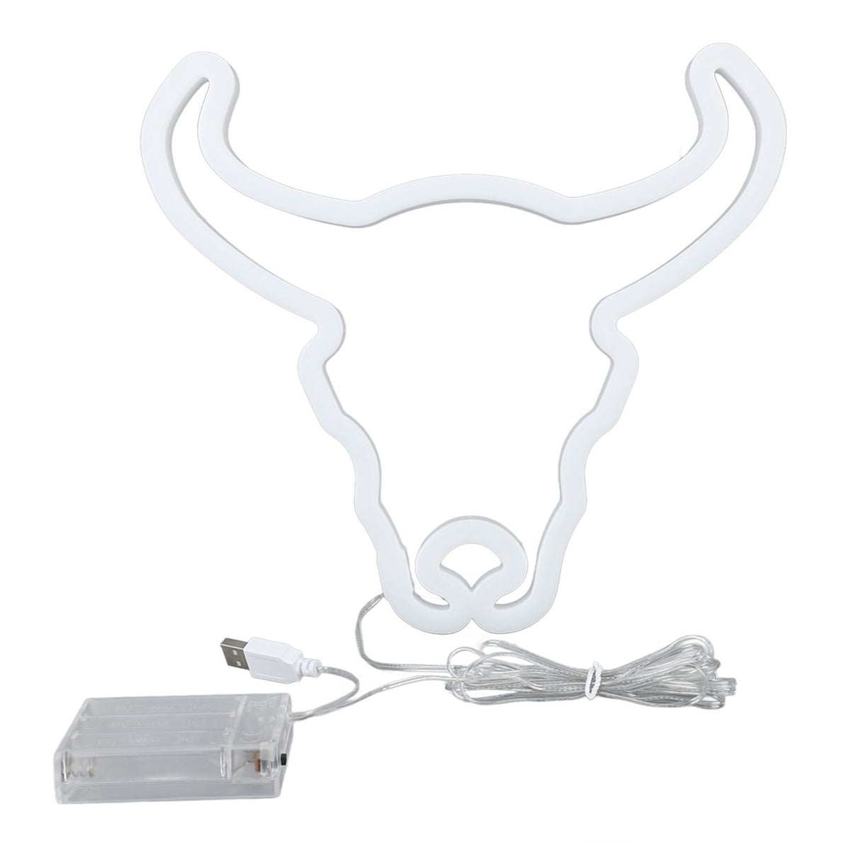 Cow Neon Light Decorative Animal Neon Night Light Hanging LED Neon Sign for Wedding Party Bedroom Bar