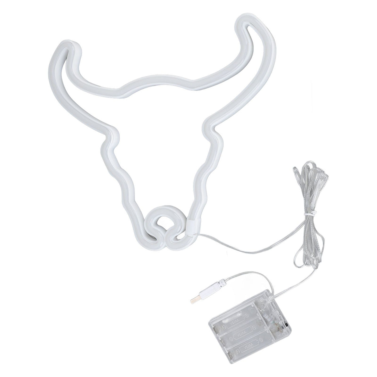 Cow Neon Light Decorative Animal Neon Night Light Hanging LED Neon Sign for Wedding Party Bedroom Bar