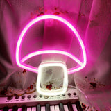 Mushroom LED Neon Light Mushroom Cute Neon Sign for Decorating Living Room Children Room Bar Game Room USB Battery Powered
