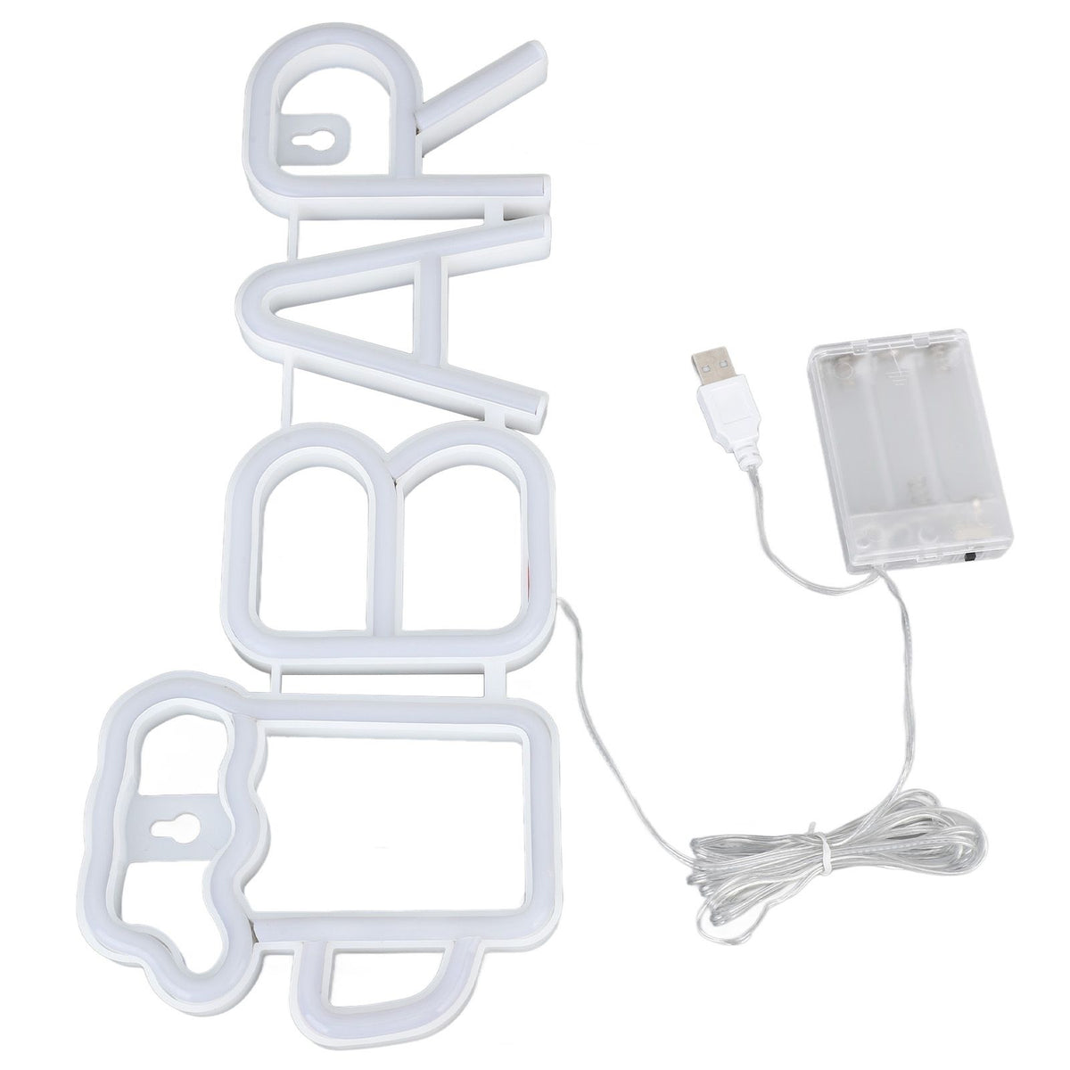 LED Neon Sign BAR Shape Design USB Or Battery Powered High Safety Widely Used Bar Neon Light for Bedroom Party Backyard Red BAR