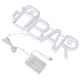 LED Neon Sign BAR Shape Design USB Or Battery Powered High Safety Widely Used Bar Neon Light for Bedroom Party Backyard Purple BAR - Extra Image