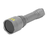 UV Flashlight Portable Aluminum Alloy Shell 365nm LED Blacklight Flashlight for Forged Documents Detecting - Front View