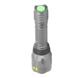 UV Flashlight Portable Aluminum Alloy Shell 365nm LED Blacklight Flashlight for Forged Documents Detecting - Close-Up Angle
