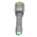 UV Flashlight Portable Aluminum Alloy Shell 365nm LED Blacklight Flashlight for Forged Documents Detecting - Low Angle