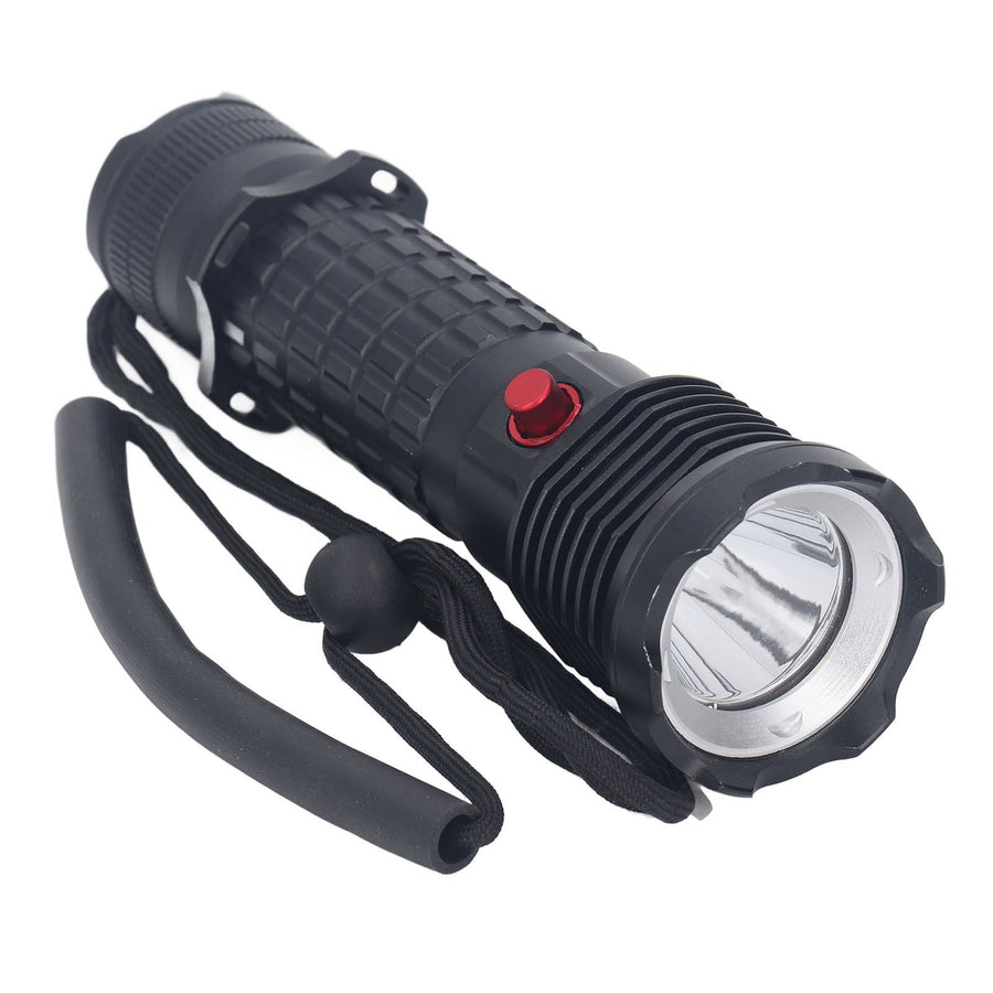 Diving Flashlight LED White Light Underwater Dive Torch IPX8 Waterproof Professional Submersible Flashlight for Deep Sea Emergency