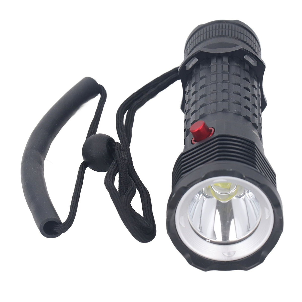 Diving Flashlight LED White Light Underwater Dive Torch IPX8 Waterproof Professional Submersible Flashlight for Deep Sea Emergency