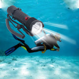 Diving Flashlight LED White Light Underwater Dive Torch IPX8 Waterproof Professional Submersible Flashlight for Deep Sea Emergency