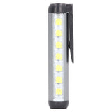 LED Pen Light Aluminum Alloy Portable USB Rechargeable Pocket Dual Beam Penlight Mini Handheld Light for Nurses Students Medical Doctors - Front View