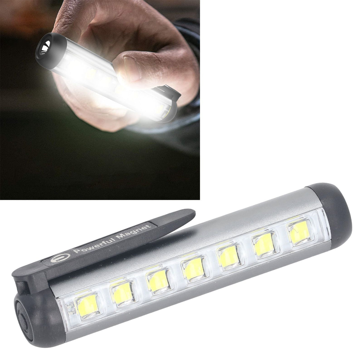 LED Pen Light Aluminum Alloy Portable USB Rechargeable Pocket Dual Beam Penlight Mini Handheld Light for Nurses Students Medical Doctors