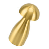 Metal Mushroom Table Lamp Dimmable Mushroom Decor Night Light Cordless Rechargeable Bedside Lamp for Children Nursing Bar Golden - Rear View