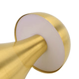 Metal Mushroom Table Lamp Dimmable Mushroom Decor Night Light Cordless Rechargeable Bedside Lamp for Children Nursing Bar Golden - Extra Image