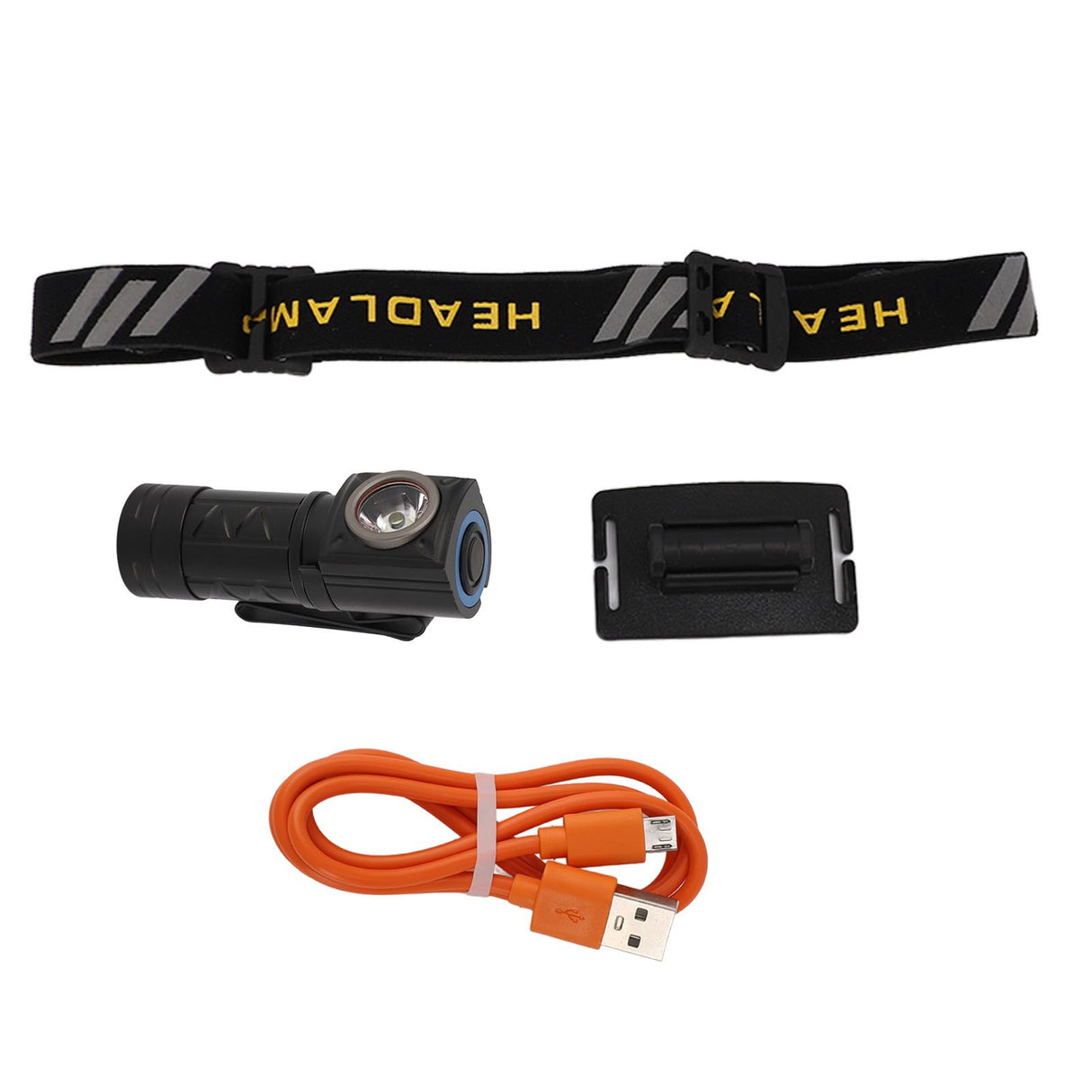 Outdoor Headlight Elastic Band Waterproof Highlight Mini Portable 550lm Headlamp Flashlight for Hiking Fishing White