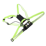 Outdoor Night Running Chest Lights Dual Light Sources IP55 Waterproof Cycling Sports Lighting for Walking Jogging Camping Hiking - Top-Down View