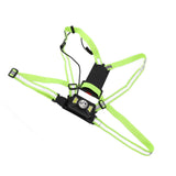Outdoor Night Running Chest Lights Dual Light Sources IP55 Waterproof Cycling Sports Lighting for Walking Jogging Camping Hiking