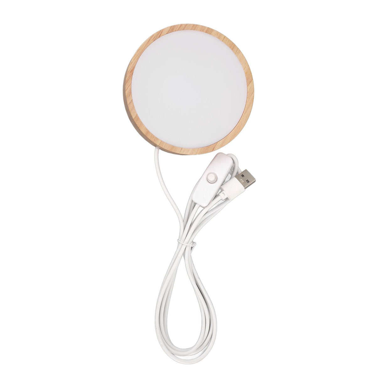 LED Lights Display Base RGB Round Wooden Lighted Base Stand LED Display Stand for Acrylic Glass Resin Art Color Light