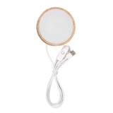 LED Lights Display Base RGB Round Wooden Lighted Base Stand LED Display Stand for Acrylic Glass Resin Art Color Light
