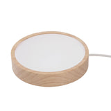 LED Lights Display Base RGB Round Wooden Lighted Base Stand LED Display Stand for Acrylic Glass Resin Art Color Light - Extra Image