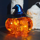 Halloween Witch Pumpkin Elf Silicone Mold Mirror Silicone Mold Candy Storage Box for DIY Crafts - 45-Degree Angle