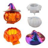 Halloween Witch Pumpkin Elf Silicone Mold Mirror Silicone Mold Candy Storage Box for DIY Crafts - Extra Image