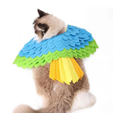 Pets Domestic Costume Pet Dog Cats Bird Shape Costumes Pet Bird Wing Felt Clothing Sniffing Pad for Halloween or Christmas - Close-Up Angle