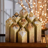 Heaven Nativity Tree Pillar Statue Resin Craft Statues Desktop Ornament Home Office Restaurant Decoration