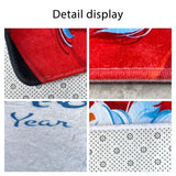 3Pcs Christmas Mat Sets Santa Claus Non Slip Mat Bathroom Doormat Toilet Seat Cover U Shaped Toilet Floor Mat