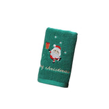2Pcs Christmas Face Towel Xmas Red Santa Claus New Year Gift Washing Towel Hand Face Cloth Towel for Home Bathroom