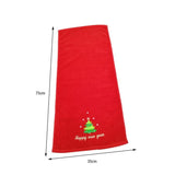 2Pcs Christmas Face Towel Xmas Red Santa Claus New Year Gift Washing Towel Hand Face Cloth Towel for Home Bathroom