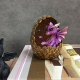 Simulations Crystal Dragon Egg Ornaments Desktop Decorations Shiny Resin Dragon Egg Ornaments Gift for Friends and Family - Extra Image