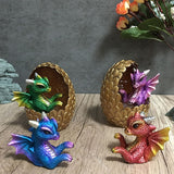 Simulations Crystal Dragon Egg Ornaments Desktop Decorations Shiny Resin Dragon Egg Ornaments Gift for Friends and Family - Extra Image