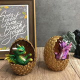 Simulations Crystal Dragon Egg Ornaments Desktop Decorations Shiny Resin Dragon Egg Ornaments Gift for Friends and Family - Extra Image
