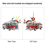 Christmas Tree Pendant Hanging Decoration Gift Personalized Fire Truck Vehicle Truck Boat Excavator Pendant